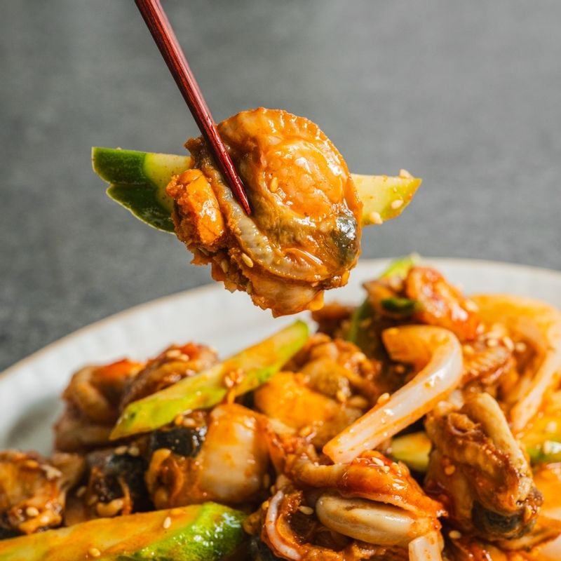 가리비, 초무침, 술안주