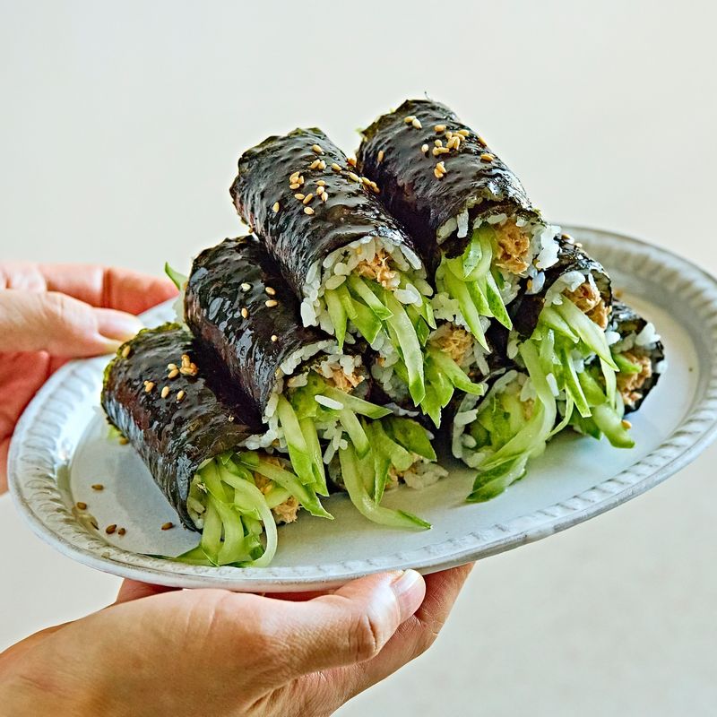 오이, 참치, 김밥, 꼬마김밥, 간식, 아이간식, 소풍