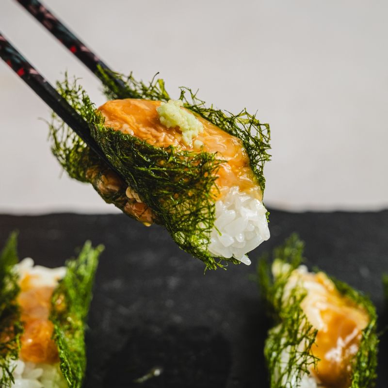 고노와다, 감태롤, 한입안주, 바다향요리, 감태요리, 고급안주, 간단요리, 해산물요리, 밥안주, 와사비, 오마카세스타일, 집들이안주