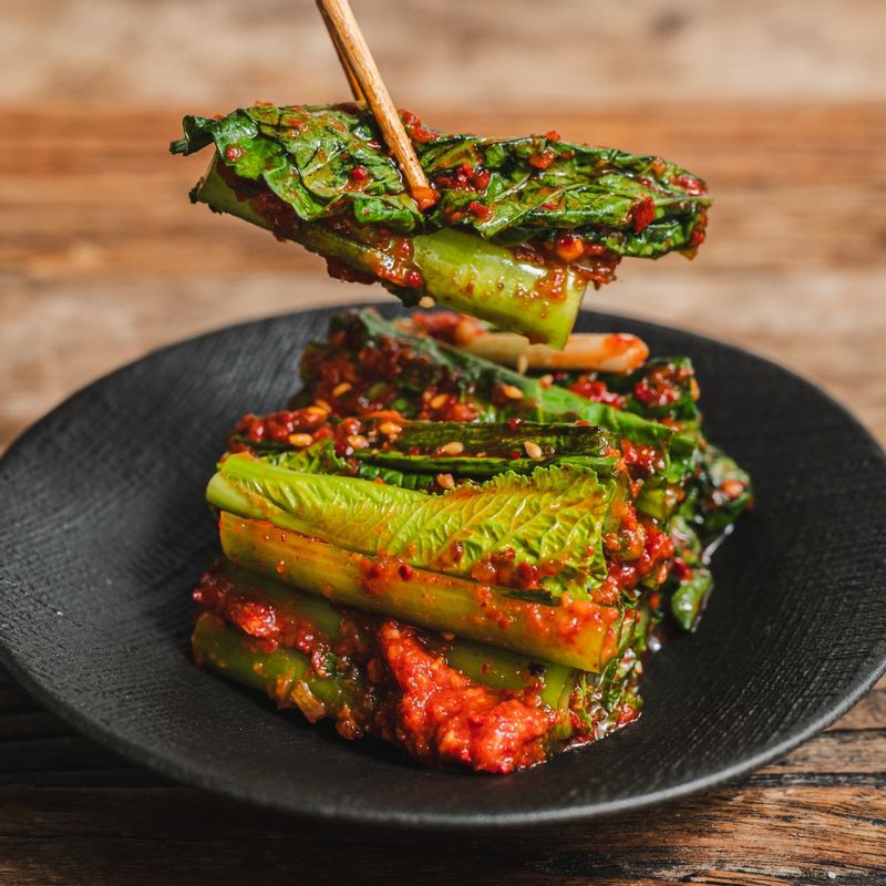 갓김치, 집김치, 아삭한김치, 매콤달콤, 청갓, 반찬, 김치만들기, 새콤한맛, 홈메이드, 절임김치