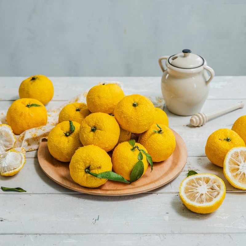 유자차을 위한 재료 이미지로 유자청,뜨거운 물 등으로 구성 되어있습니다.