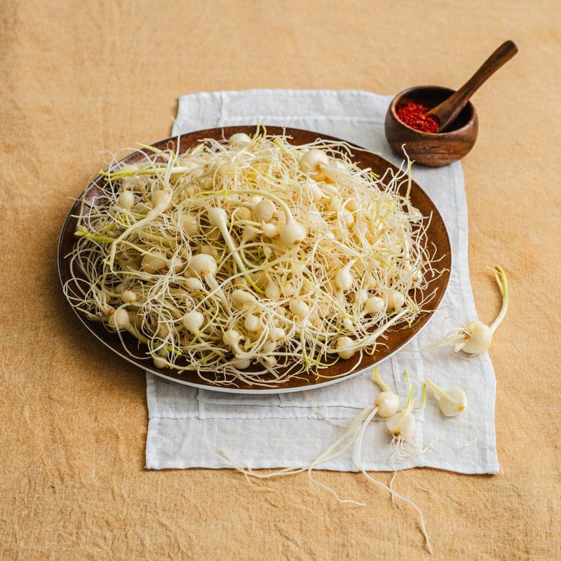 은달래무침 을 위한 재료 이미지로 은달래,간장,고춧가루,식초,참기름 등으로 구성 되어있습니다.