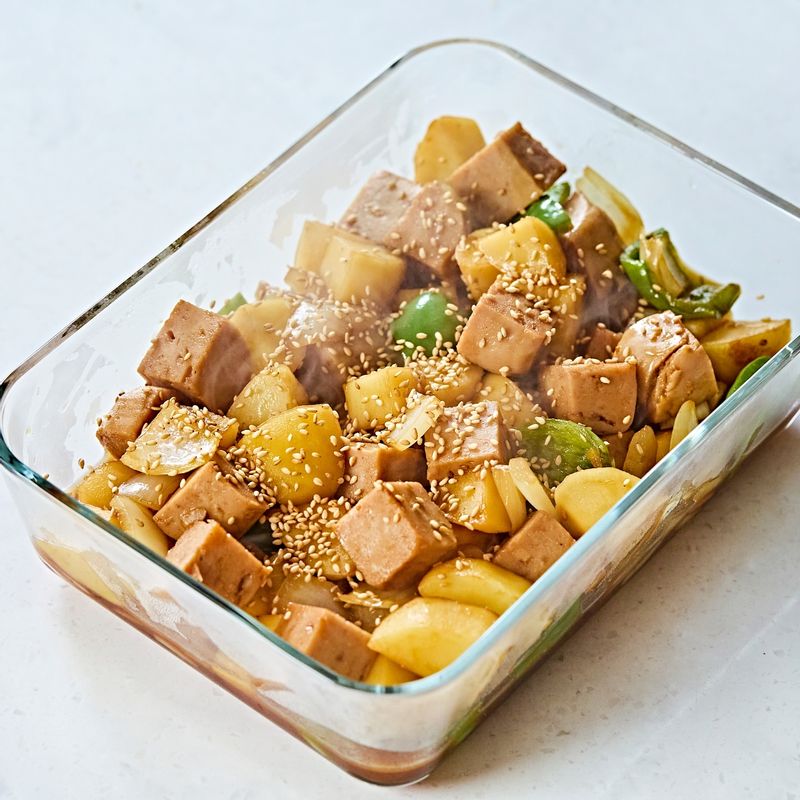 햄감자조림, 감자반찬, 집밥메뉴, 밥도둑, 간장조림, 도시락반찬, 아이반찬, 초간단반찬