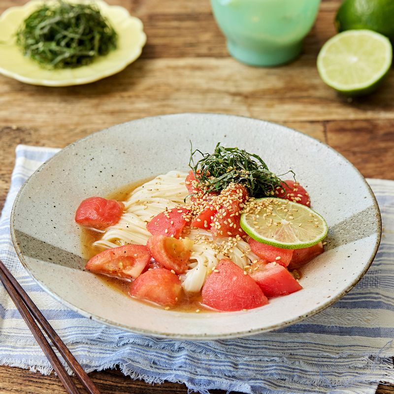 토마토냉우동, 냉우동, 토마토요리, 여름면요리, 우동면요리, 냉모밀, 토마토레시피, 한그릇요리, 여름레시피, 초간단요리, 다이어트레시피, 집밥레시피