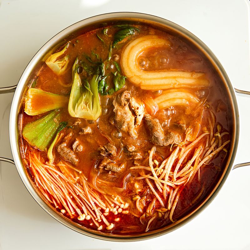 토마토마라탕, 마라탕레시피, 훠궈소스, 토마토훠궈, 순한마라탕, 집마라탕, 소고기샤브샤브, 마라탕재료, 자취요리, 야식, 간단요리, 혼밥