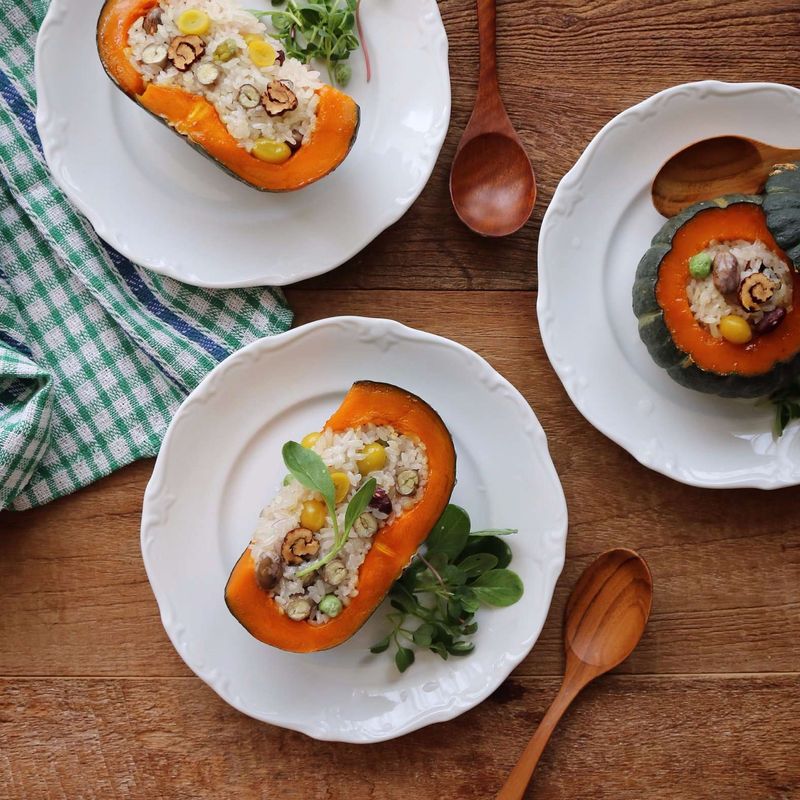 단호박영양밥찜