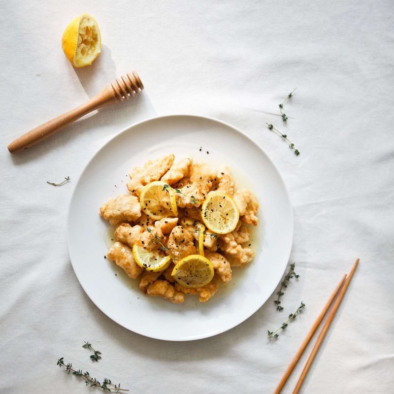 레몬소스 닭고기튀김