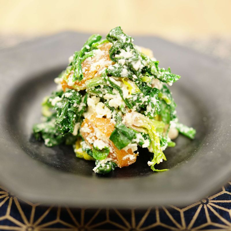 두부크림치즈 시금치무침