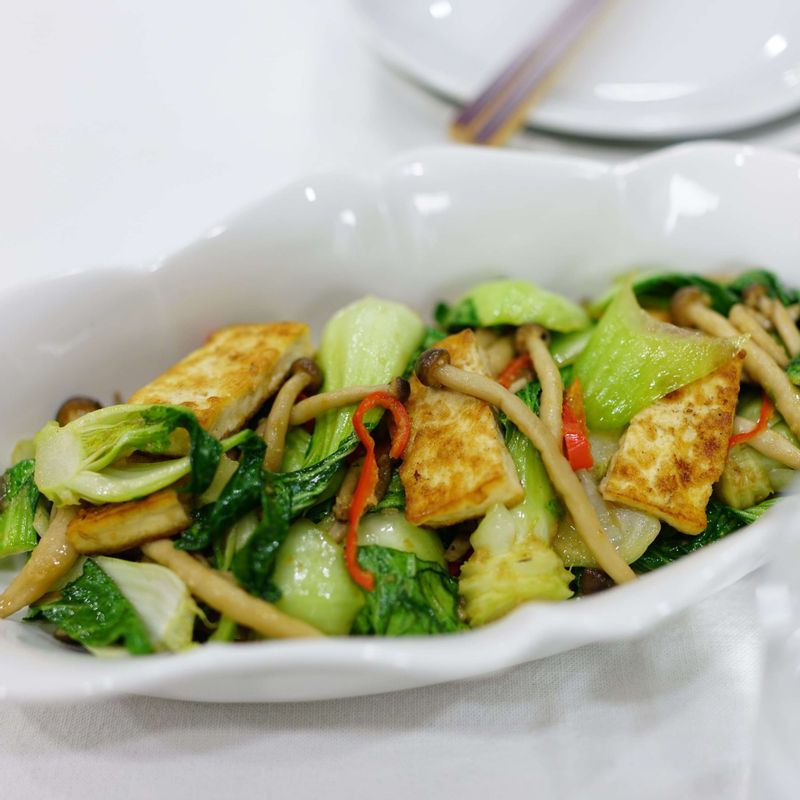 청경채 두부볶음