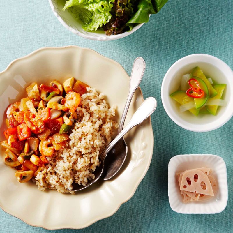 새우파프리카덮밥