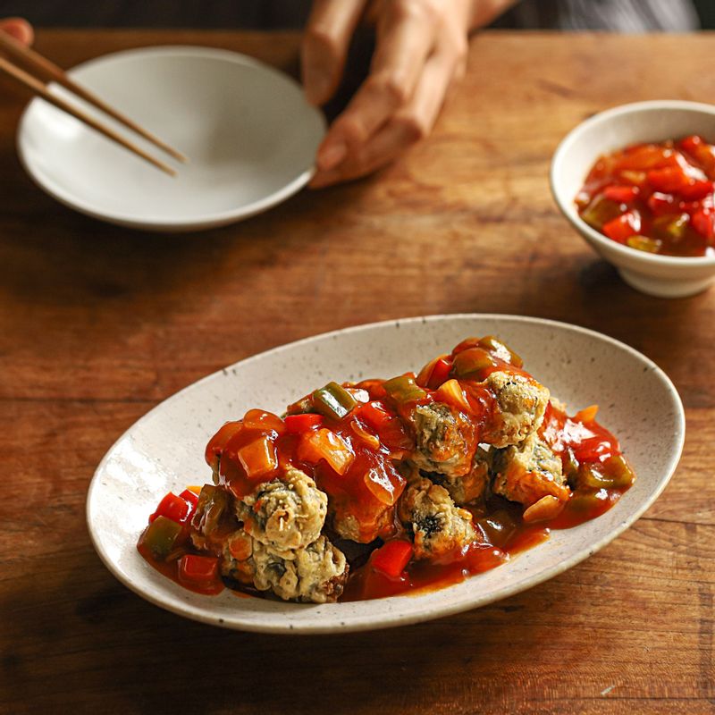 김말이칠리탕수