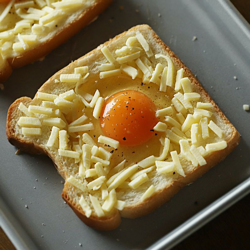 소금, 후춧가루를 뿌린 후 피자치즈와 파마산 치즈를 뿌려주세요.