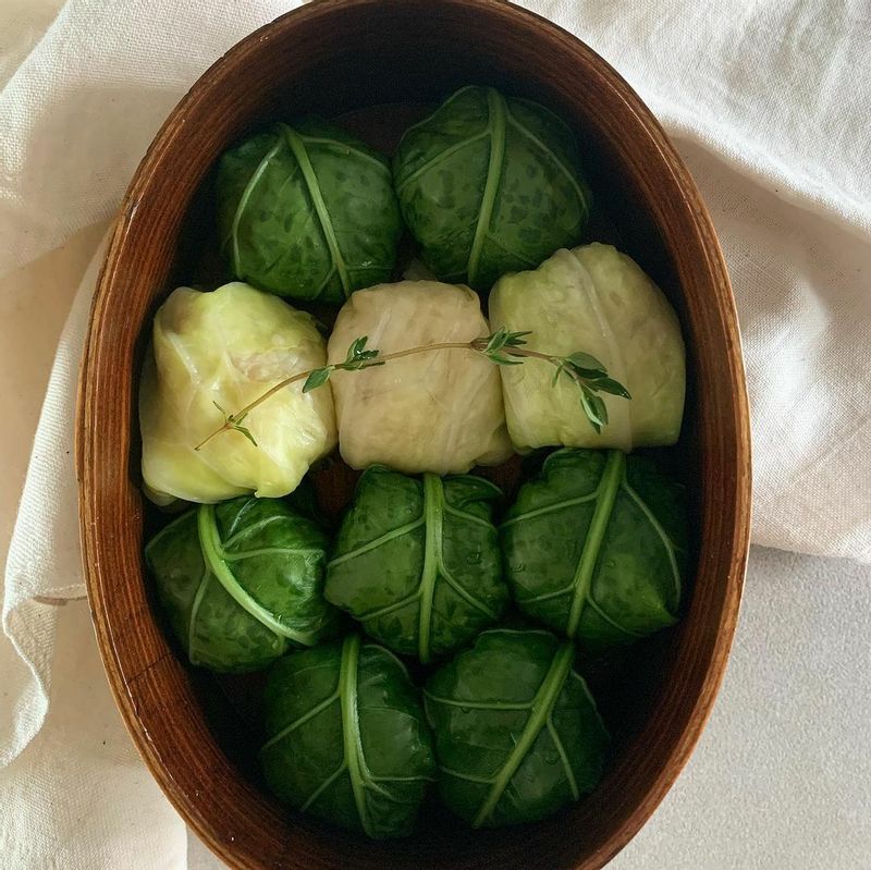 #케일쌈 #양배추쌈 #주먹밥