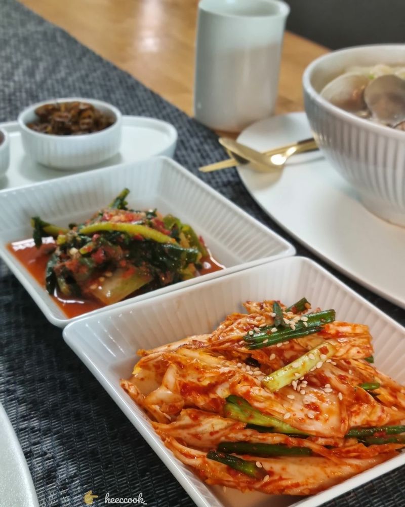 #바지락칼국수 #해물칼국수 #칼국수 #배추겉절이 #집밥