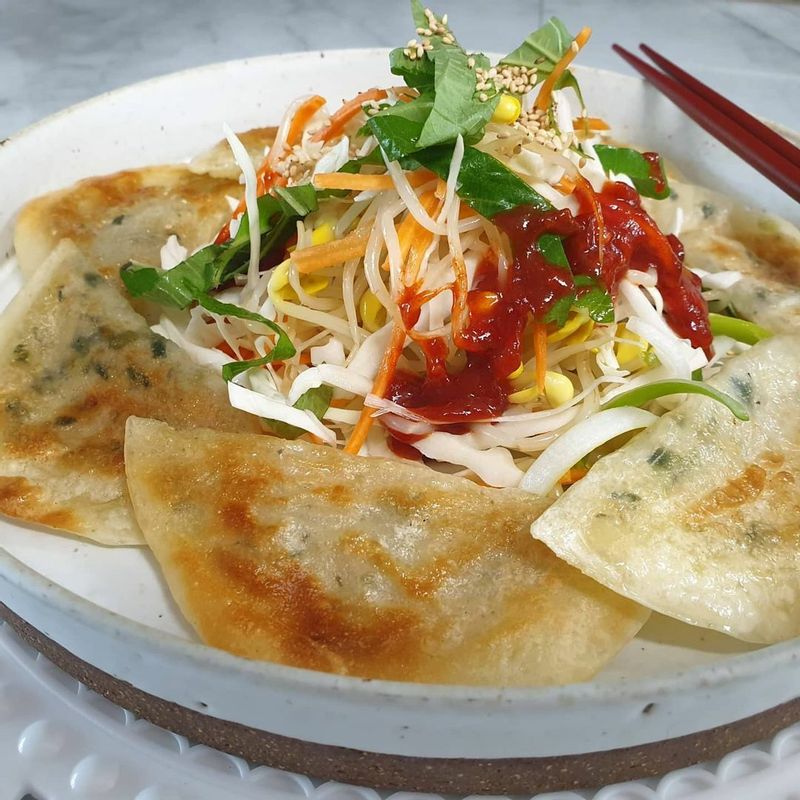 #납작만두 #비빔만두 #분식 #집밥