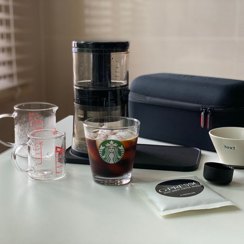 듀얼브루 커피메이커로 추출한 콜드브루 :) 확실히 갓 추출해냈더니 맛이 다르다☕️