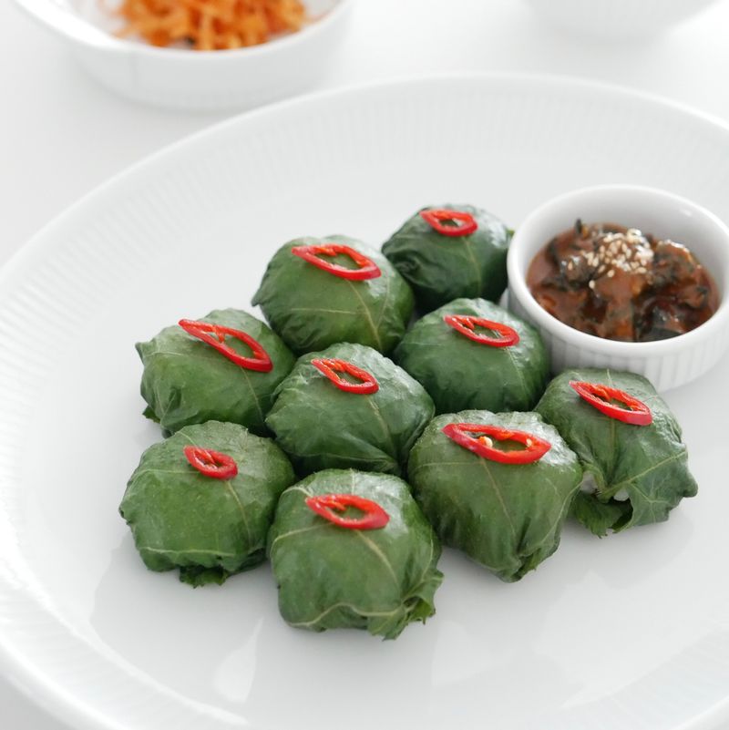 호박잎쌈 그리고 우렁쌈장 :)