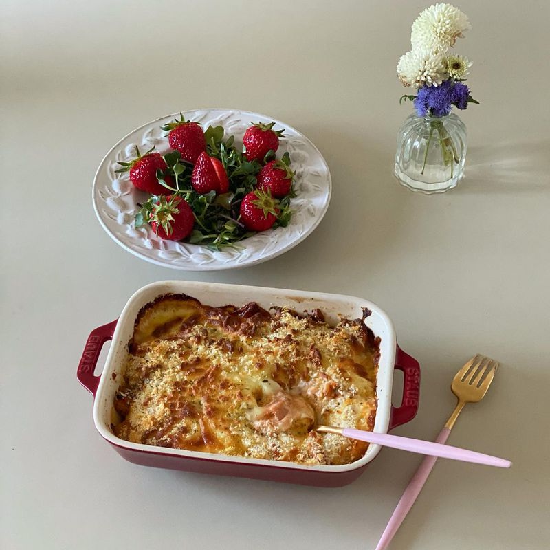 닭가슴살 넣고 만든 치킨도리아❤️ 토마토소스+화이트소스+치즈까지 올리니 맛없없조합🌝  #치킨도리아 #닭가슴살요리 #치킨그라탕