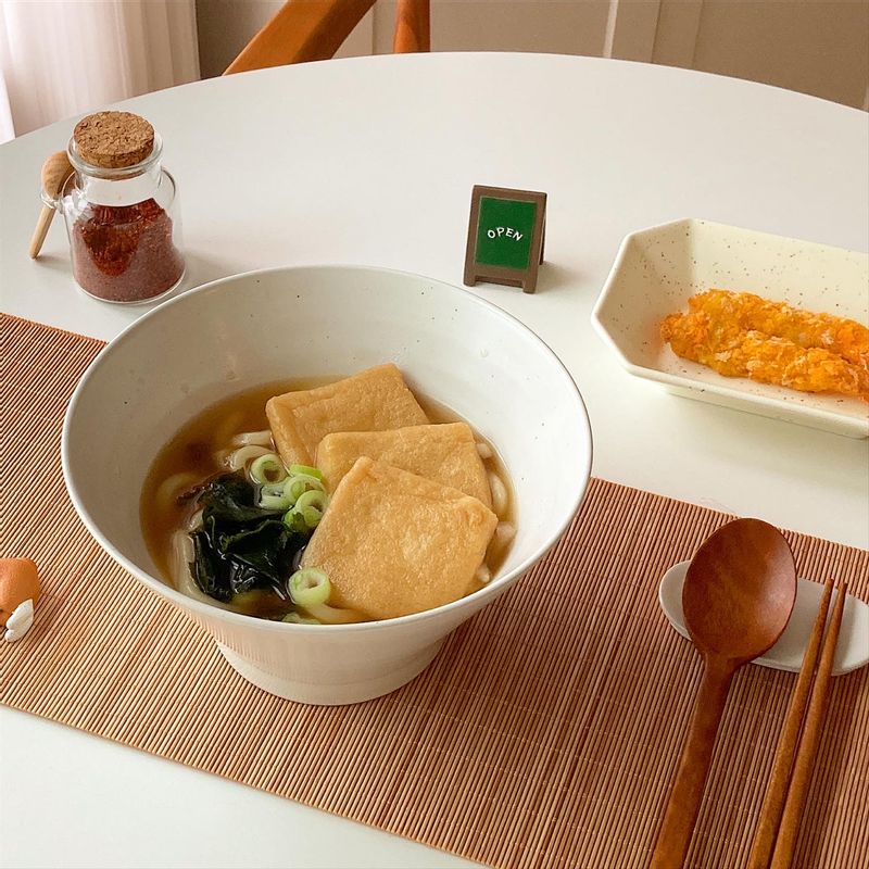 비 오는날 우동