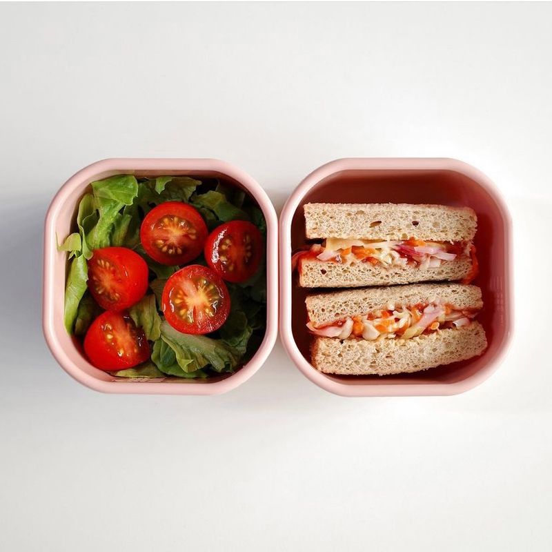 샐러드와 샌드위치로 만든 도시락  #도시락 #샐러드 #점심 #피크닉도시락 #다이어트식단 #다이어트 #다이어트식