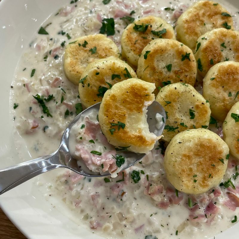 쫀득하고 부드러운 식감이 매력적인 뇨끼랍니다🤭🥔💖 #뇨끼 #감자 #감자요리 #뇨끼파스타 #크림 #크림파스타 #파스타