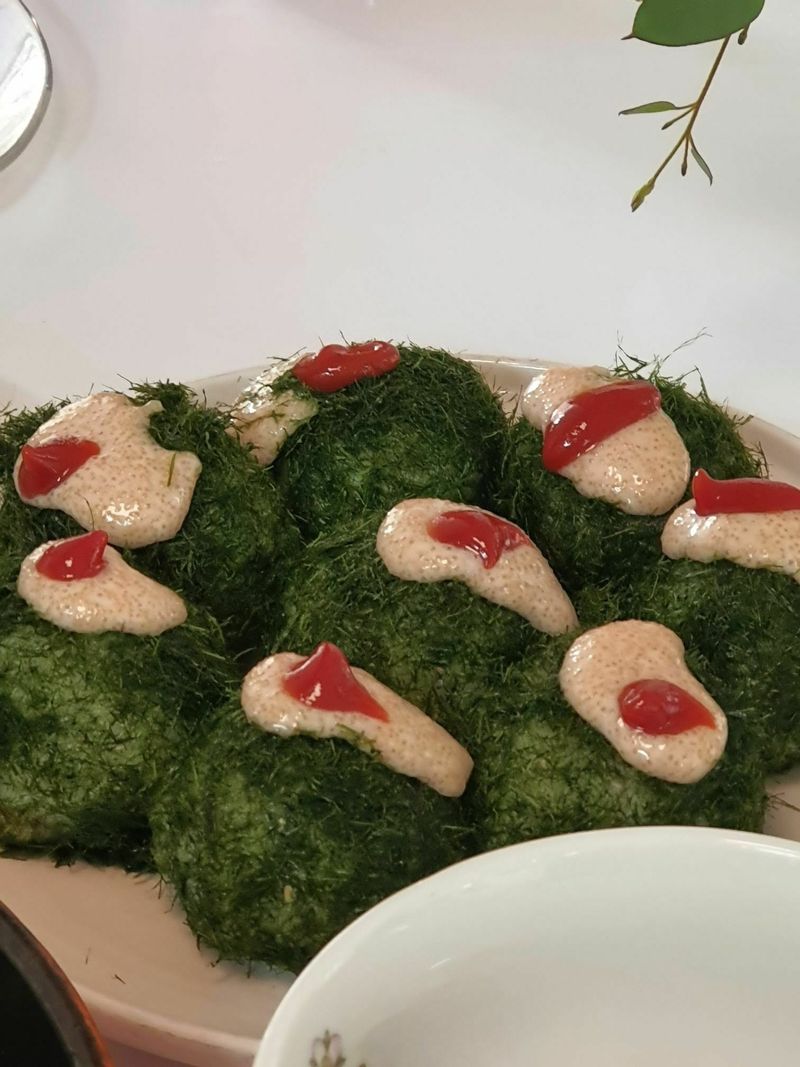 맛있는건 확대 :•)  #크리스마스메뉴 #감태명란주먹밥 #주먹밥