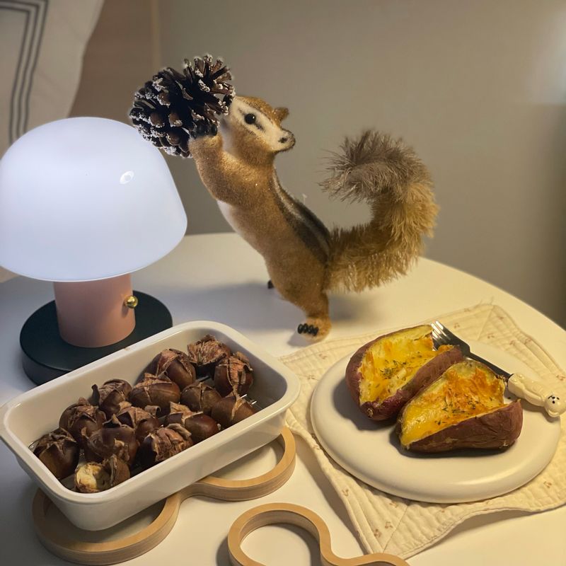 최강 겨울간식 허니버터고구마와 군밤 소소한 겨울밤의 행복이 좋아요😊 #야식 #허니버터고구마 #고구마 #군밤 #홈카페