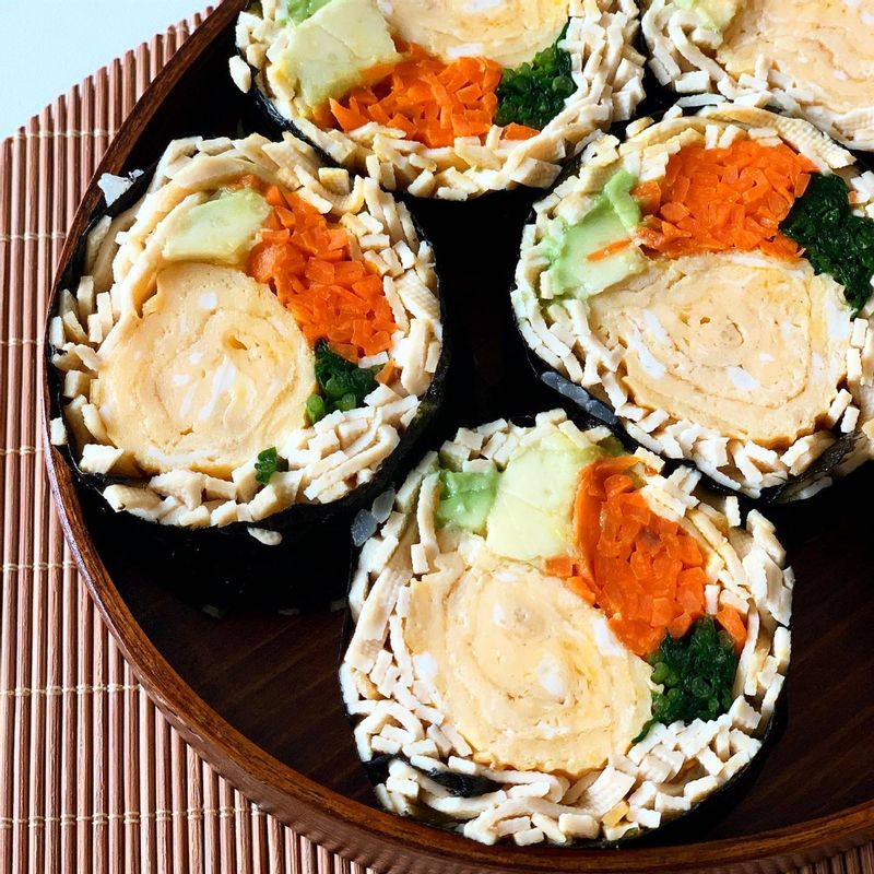 단백질 듬뿍 두부면 김밥