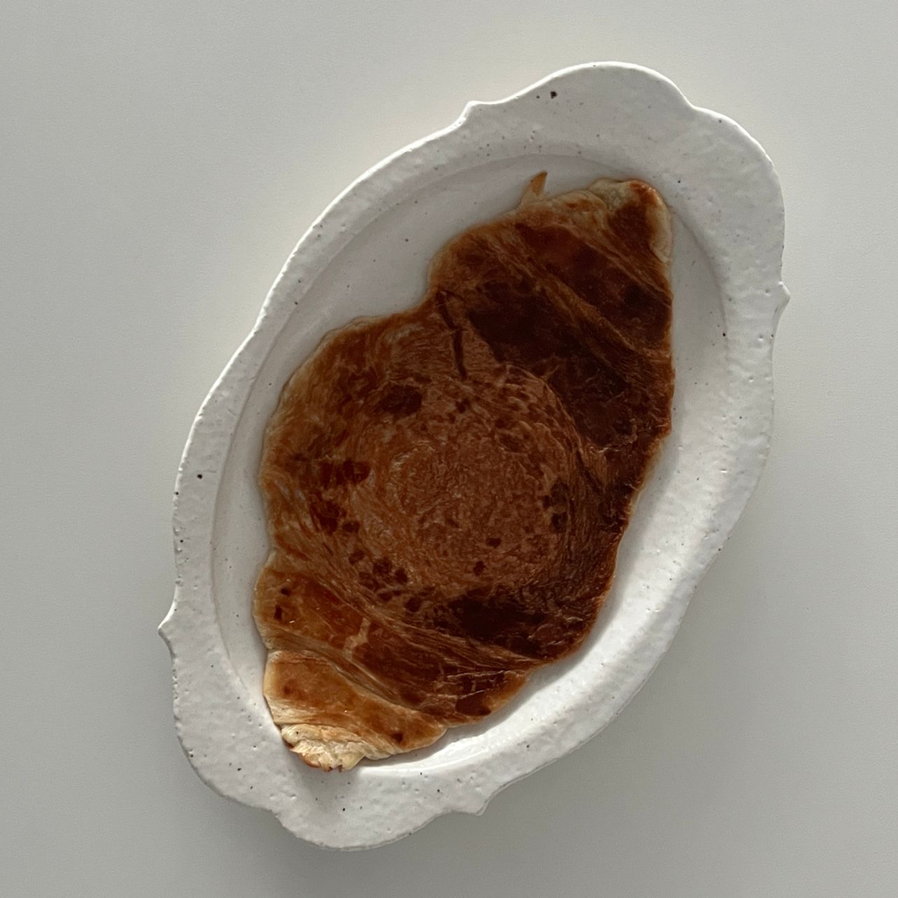 납작해진 크로와상! 크룽지가 되었네요 :)